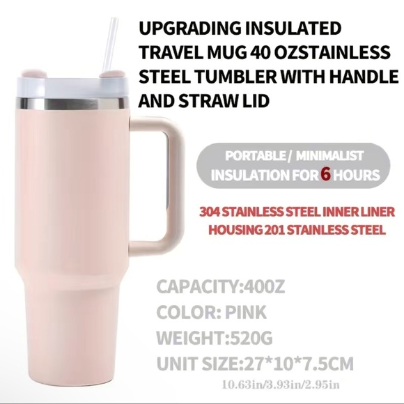 NEW 40oz Stainless Steel Travel Cup - Picture 4 of 5